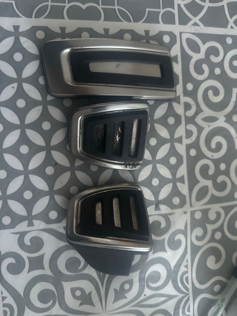 Genuine Audi A1 A3 Q3 Q2 TT RHD chrome pedal caps set (manual) 8V2064200