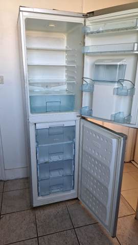 Beko A+ Class Silver fridge freezer, good working order - Frost