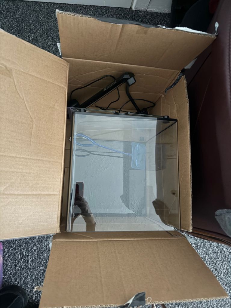 Fish tank with light 