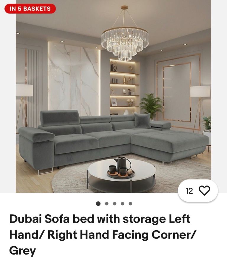 Dubai sofa bed with storage 