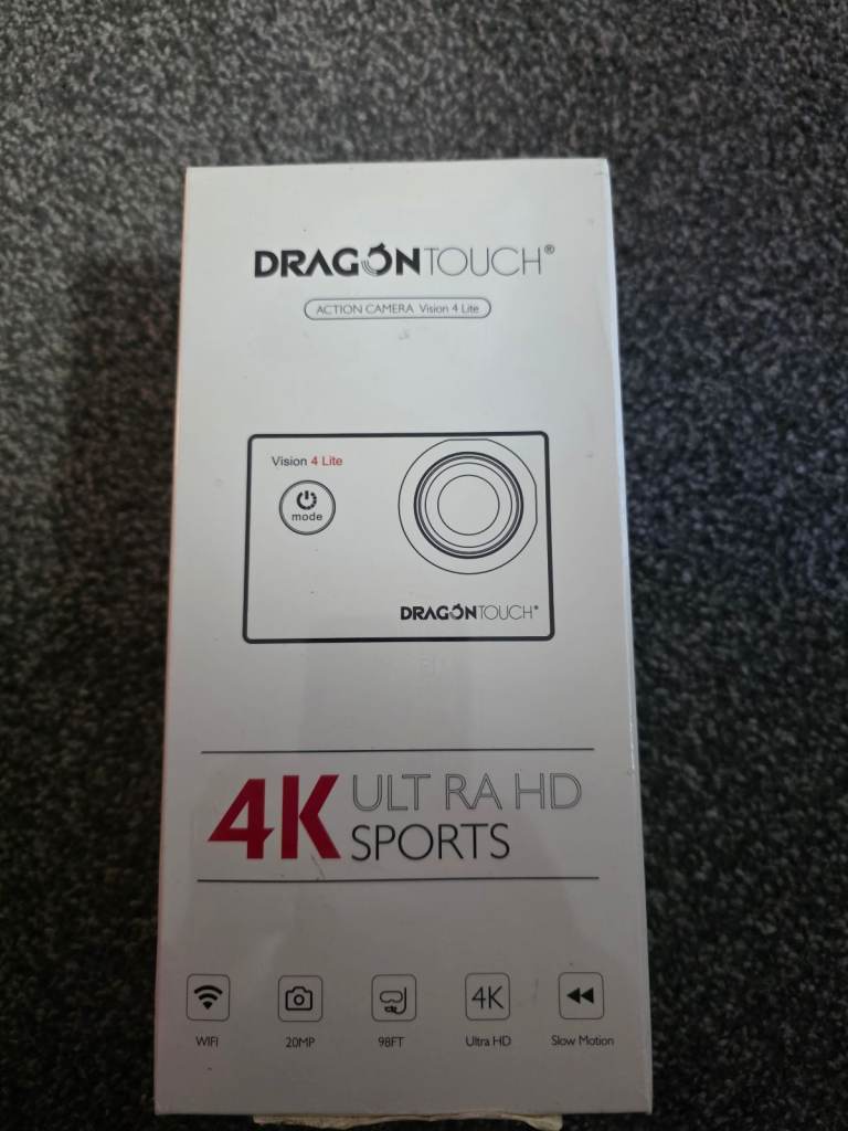 Dragon Touch 4K UHD Action Camera Vision 4 Lite – NEW