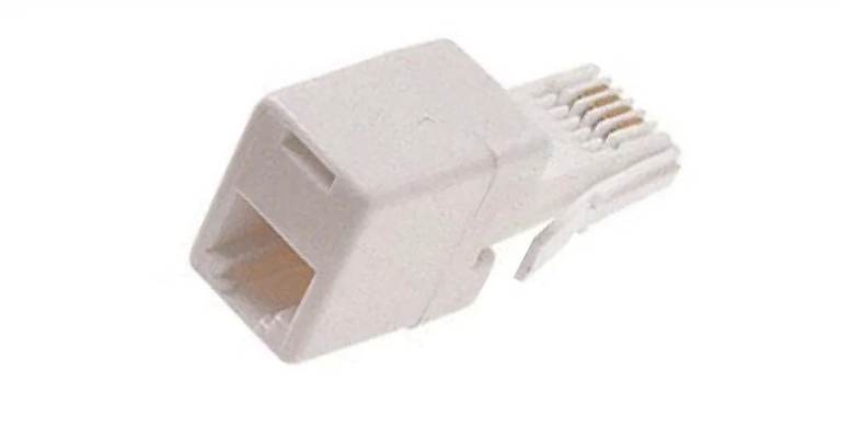 BT TELEPHONE PLUG TO RJ11 SOCKET ADAPTER CONNECTOR 6P4C.