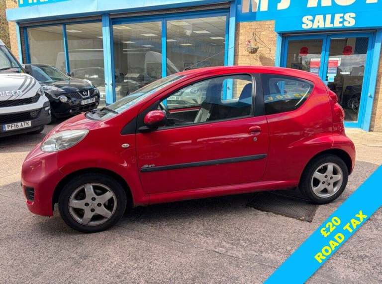 2010 10 PEUGEOT 107 1.0 12V VERVE RED 3DR PETROL MANUAL CHEAP CAR