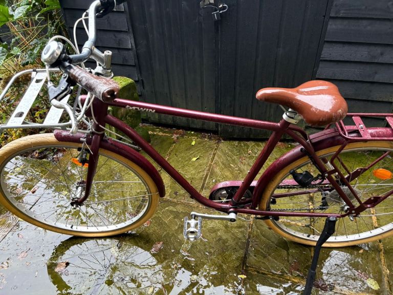image for Vintage-Style Retro Bicycles – Burgundy Colour