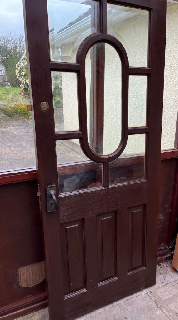 Wooden external door