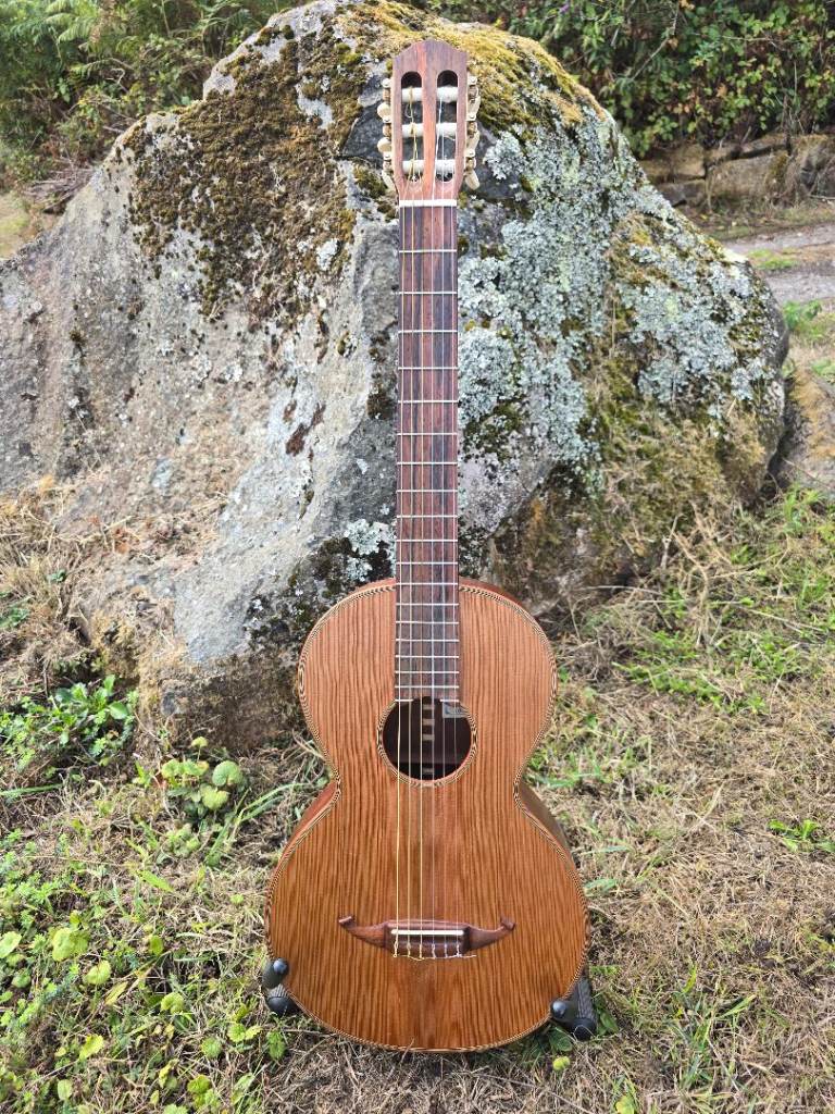 Stunning and Rare Andy Manson Parlour Nylon String Guitar 