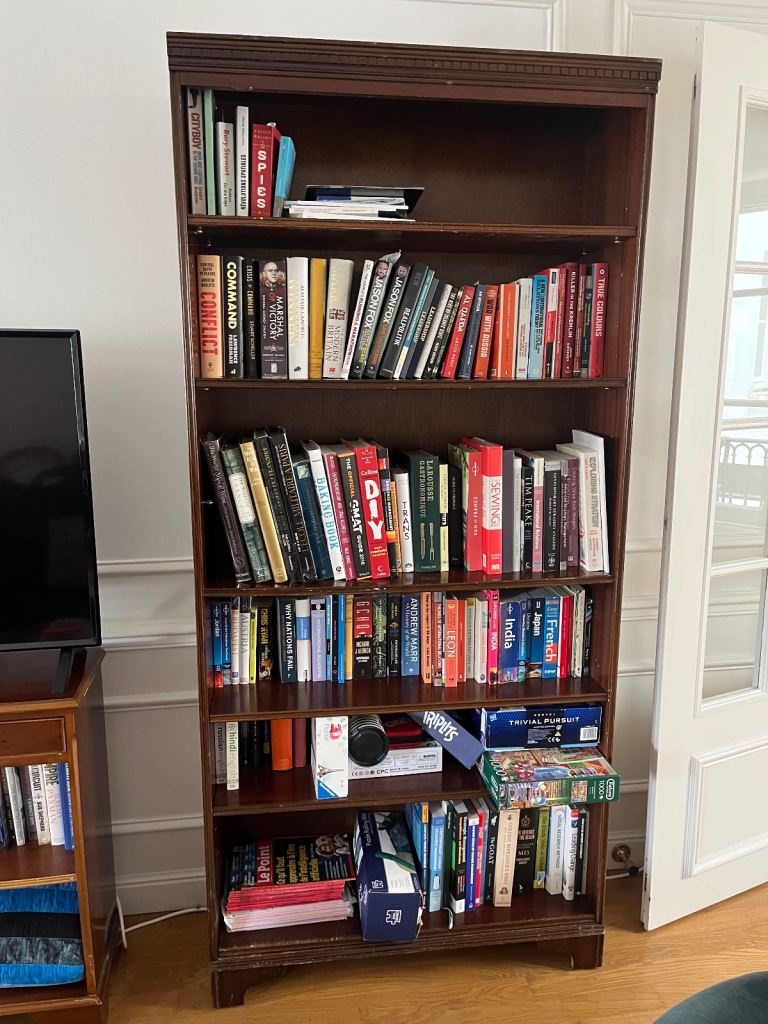 SOLD- Tall Wooden Bookshelf