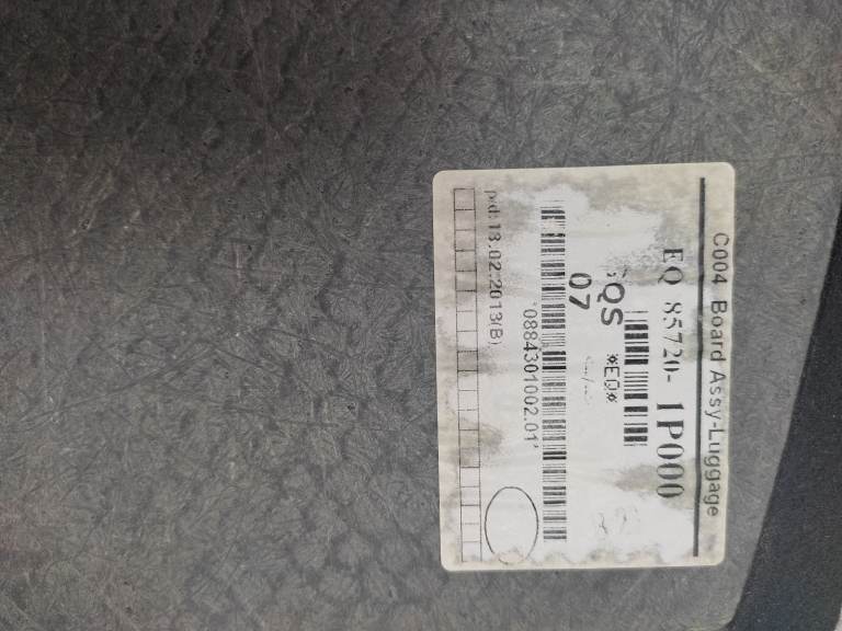 KIA BOOT LUGGAGE BOARD LINER COVER TRIM PANEL  EQ  85720-1P000 