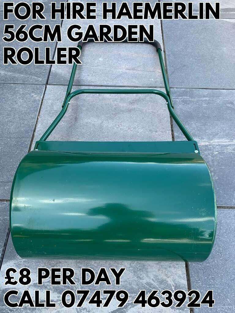 FOR HIRE GARDEN ROLLER 1M 70L FOR SOIL OR LAWN £8 PER DAY/£15 PER WEEK