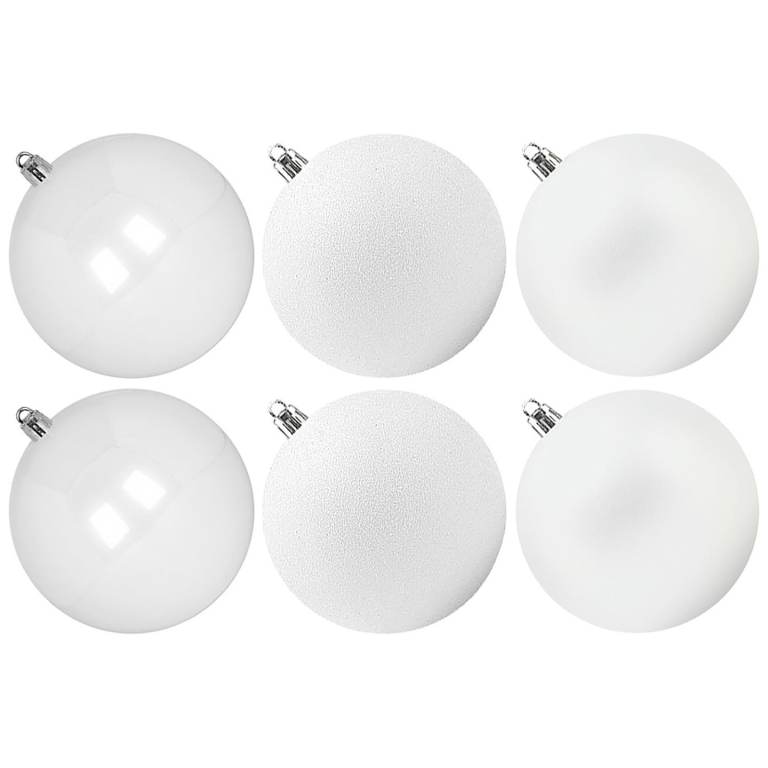 Extra Large Christmas Baubles Shatterproof Plastic Giant Ornament Set for Outdoor Tree & Lawn Décor 
