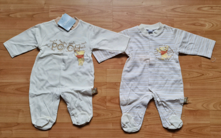 Baby Winnie the Pooh sleepsuits  - clothes / clothing