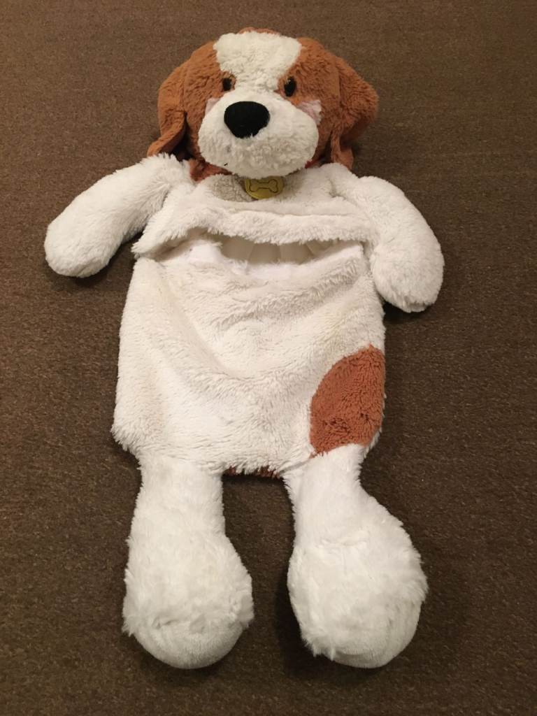 Cuddly Dog soft toy/ Dog pyjamas case/ hot water bottle cover