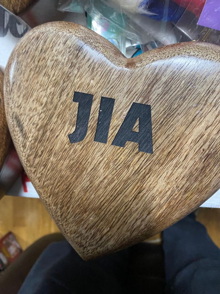 JIA named jewellery trinket box 
