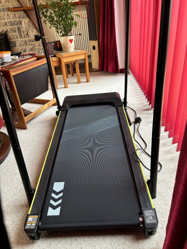 Redliro Walking Treadmill with Long Handrail for Balance, Recovery Fitness Exercise Machine Foldable