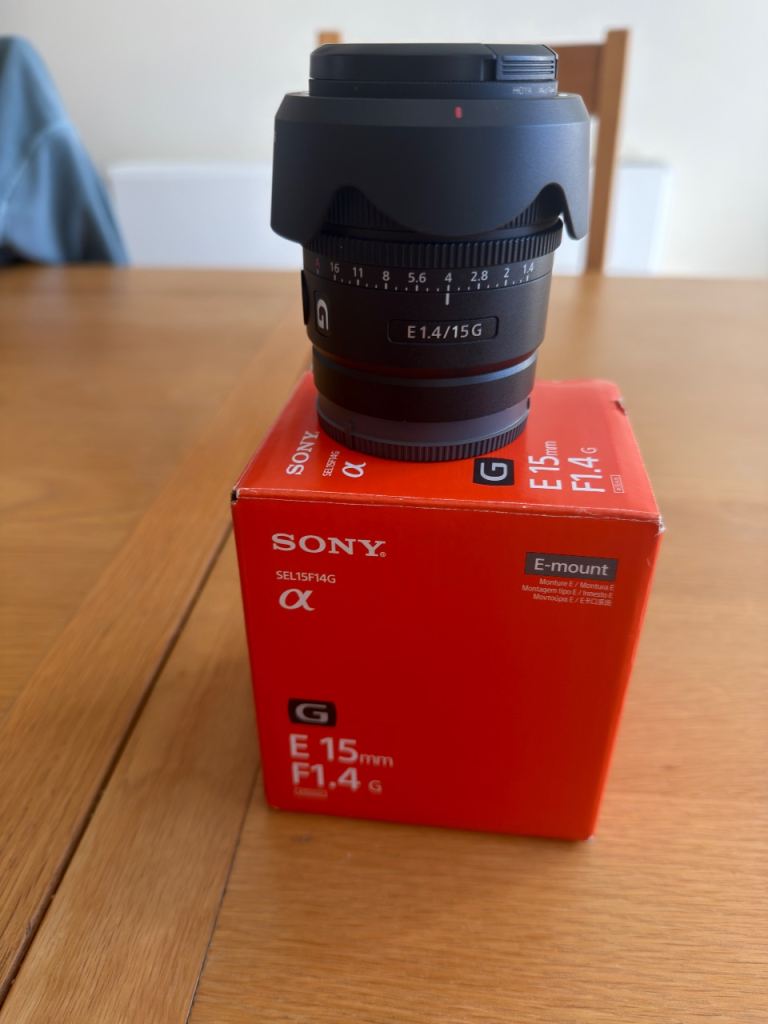 Sony E 15mm F1.4 G Lens - As Good As New
