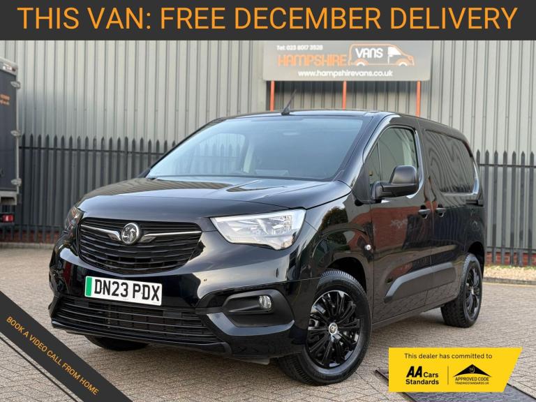 2023 Vauxhall Combo Electric 2300 50kWh Sportive Panel Van 5dr Electric Auto L1 H1 (7.4kW Charger...