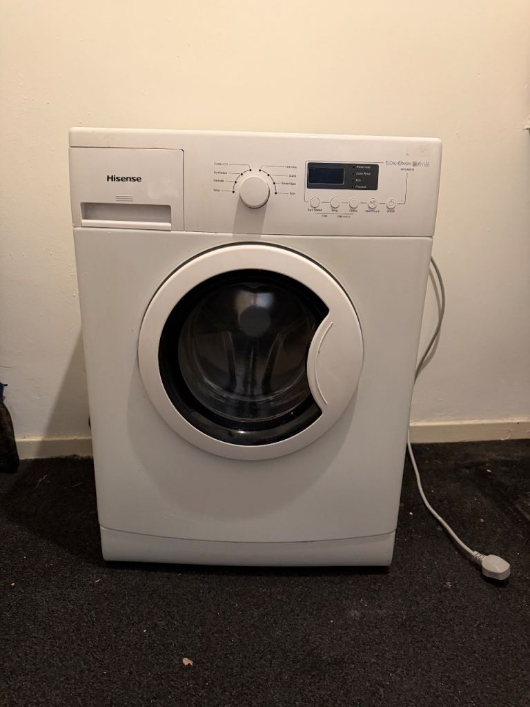 Hisense WFEA6010 6kg Washing Machine – White, Good Condition