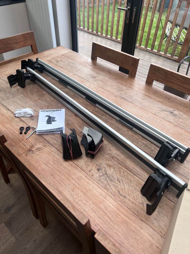 Farad Wing Black Aluminium Roof Bars for Audi e-tron SUV 19-22 Lockable Pair