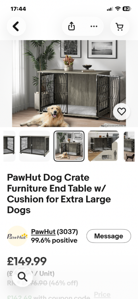 Pawhut dog crate