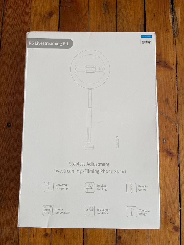 New R6 Livestreaming Kit Stepless Adjustment Filming Phone Stand