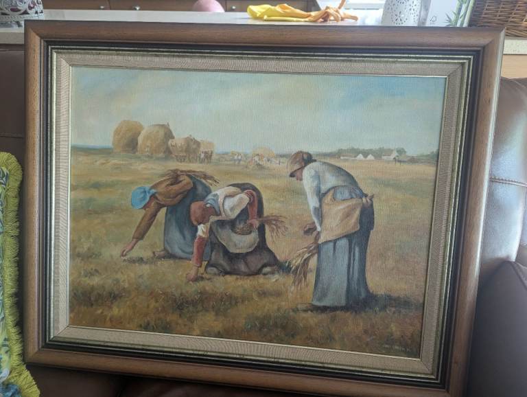 Copy of an original painting by Van Gough, The Gleaners