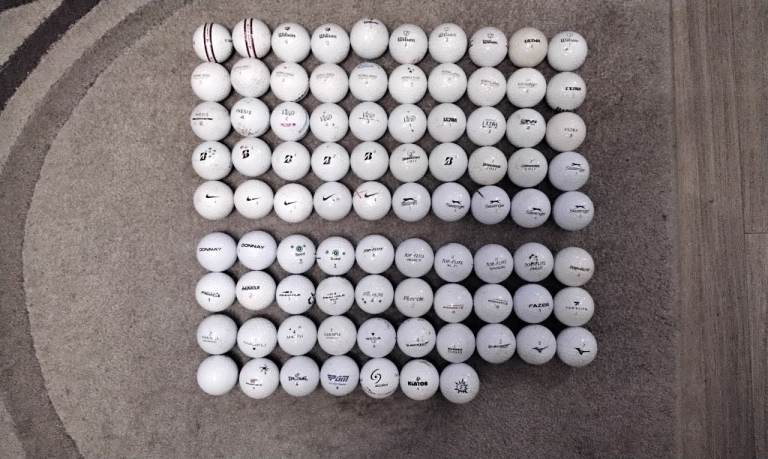 GRADE-B GOLF BALLS.  IDEAL for PRACTISE.  SOLD in LOTS of 50.