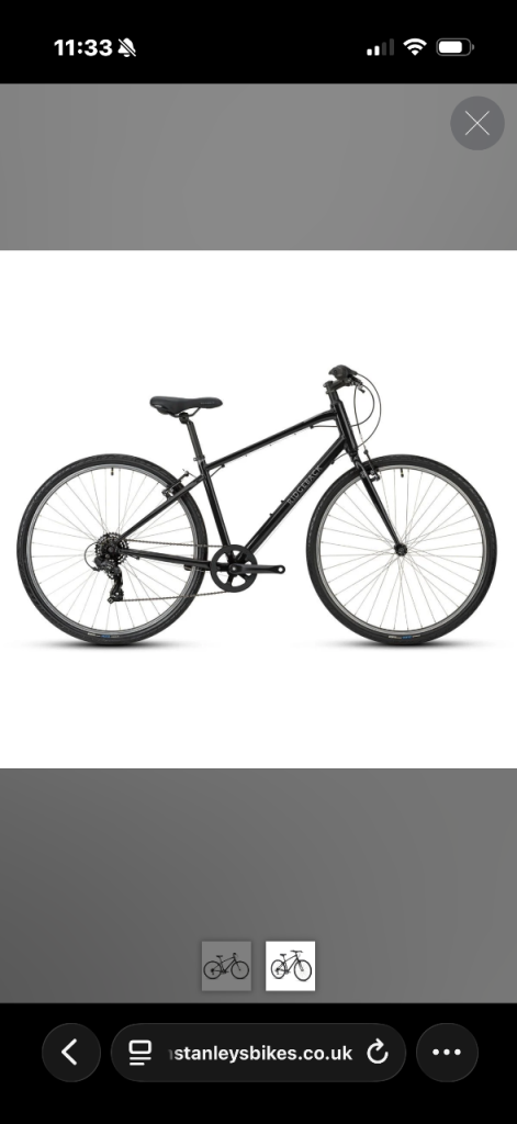 Ridgeway comet 2021 hybrid bike. - black cost £499