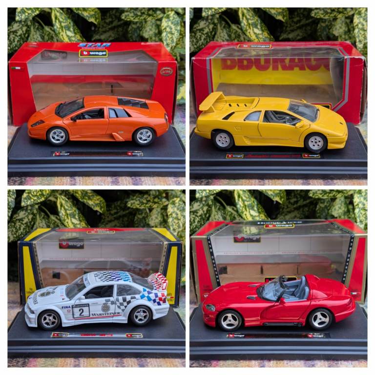 1/24th scale, diecast models, boxed