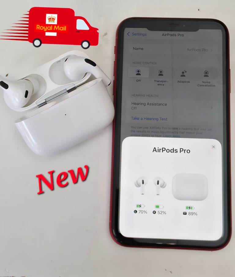 Highe quality airpods with noise cancellation feature volume control with water resistant