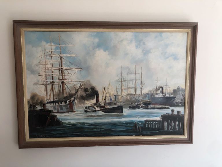 Original painting ‘The River Thames 1890’