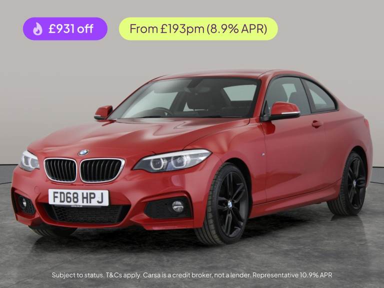 2018 BMW 2 Series 220d M Sport 2dr [Nav] COUPE DIESEL Manual