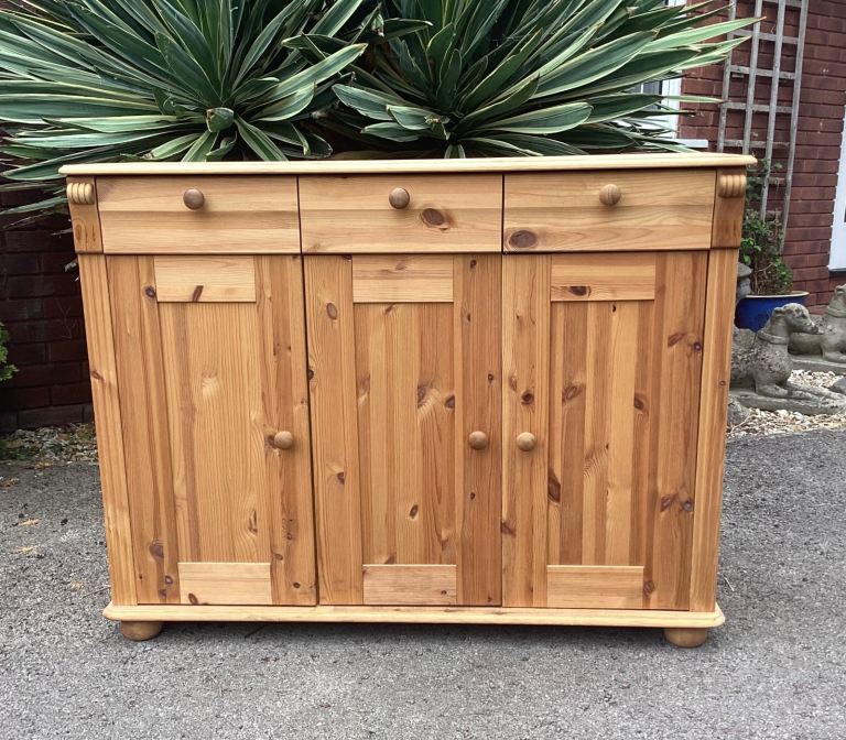 Narrow Pine Sideboard 