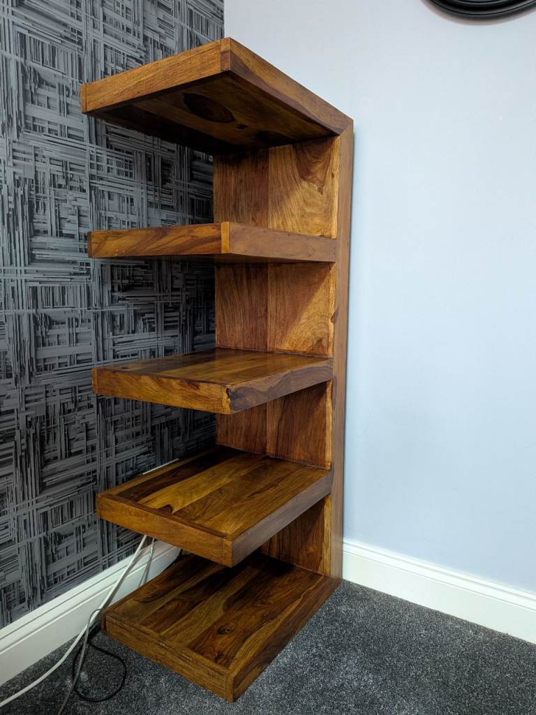 Dark wood living room unit