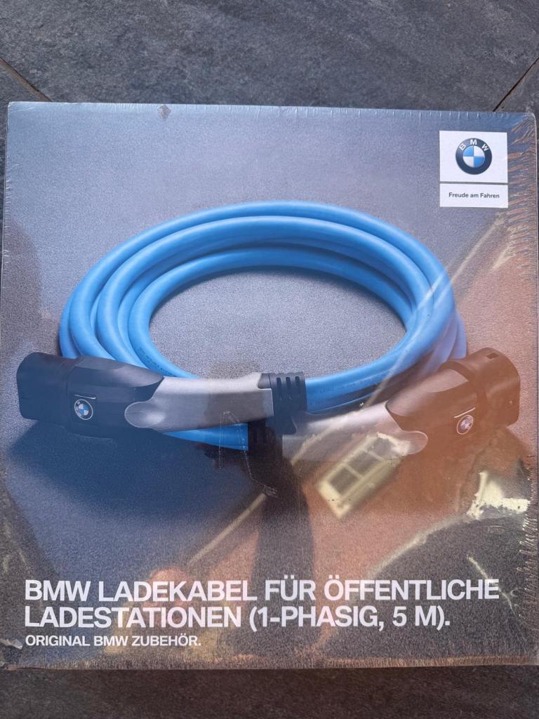 5 Metre BMW Phase 1 - Type 2 Electic Car Charging Cable