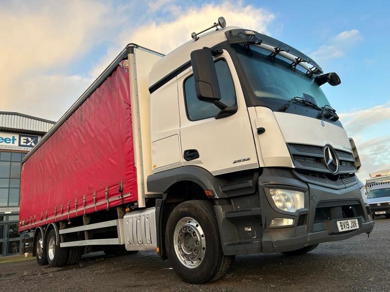 MERCEDES ACTROS 2532 *EURO 6* 26 TONNE CURTAINSIDE 2019 – BV19 JXK