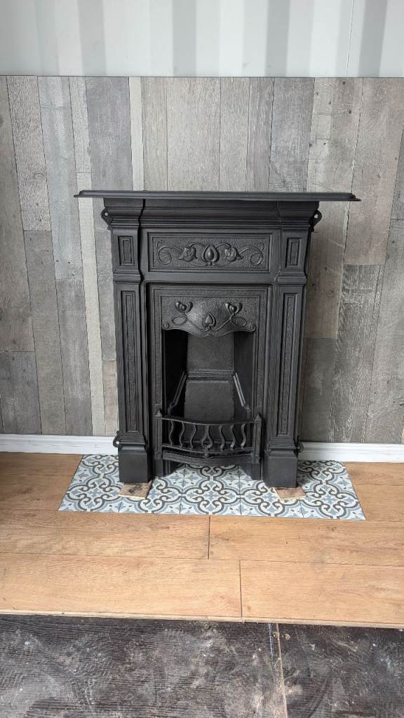 Stunning Original Reclaimed & Restored Art Nouveau Fireplace