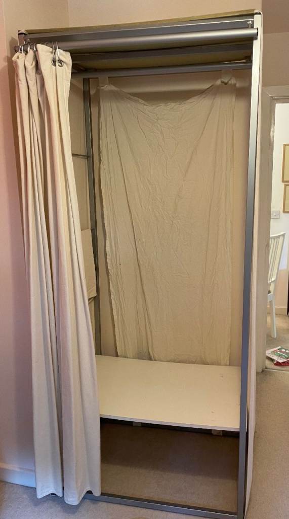 Fabric and Aluminium Wardrobe (Futon Company)