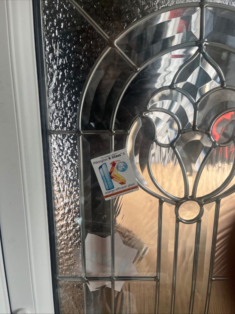 550mm 1060mm white upvc bevel cut glass window 