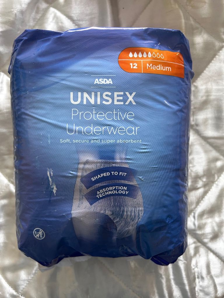 ASDA 12 Medium Unisex Protective Underwear