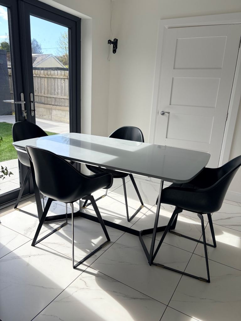 MADE dining table + chairs 