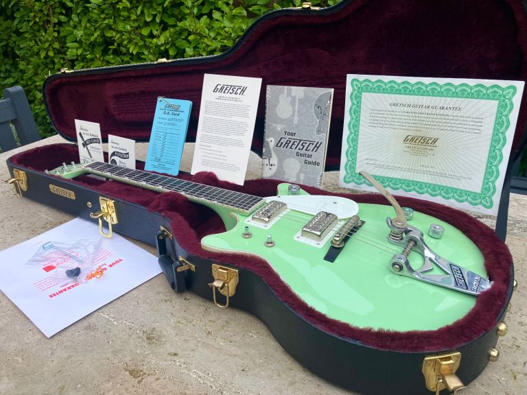 ✮ULTRA RARE✮'15 Gretsch G-6134 Double Cut PENGUIN Ltd ✮BROADWAY JADE✮1 of 25✮Jet✮ FREE POST !