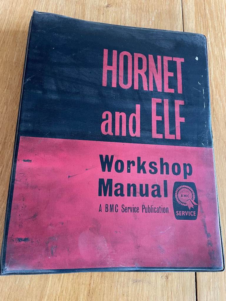 ORIGINAL WOLSELEY HORNET AND RILEY ELF WORKSHOP MANUAL - BMC PUBLICATION - AKD 40628