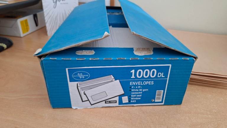 Large Box of 1000 DL Envelopes and C4/C5 Envelopes – New