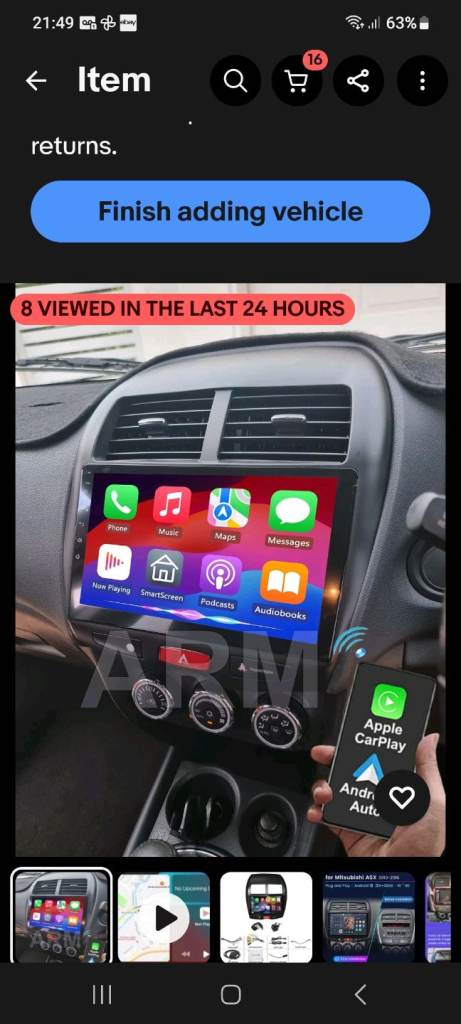 Car play Andriod 10 inch