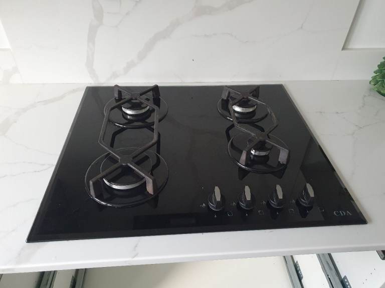 image for Black gas hob 4 burner