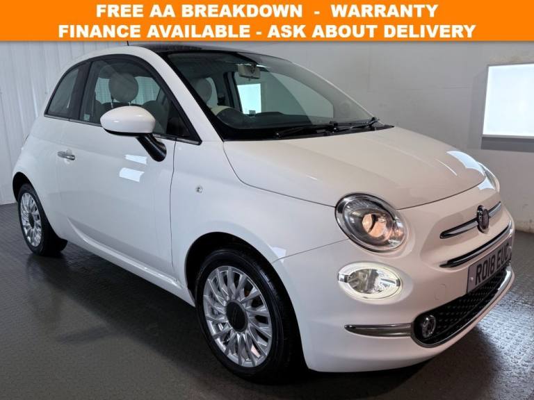 2018 18 FIAT 500 1.2 LOUNGE HATCHBACK 3DR PETROL MANUAL EURO 6 (S/S) (69 BHP)