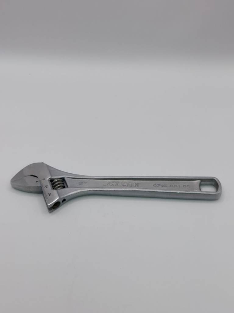 Wurth 8-inch Adjustable Spanner – Chrom-Van Steel, Excellent Condition