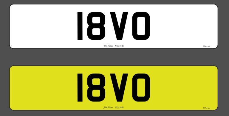 18 VO – Cherished Number Plate for Sale VAT Qualifying