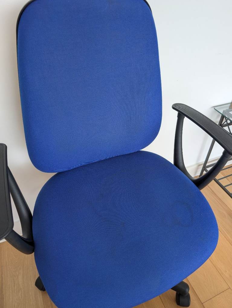 Blue office chair