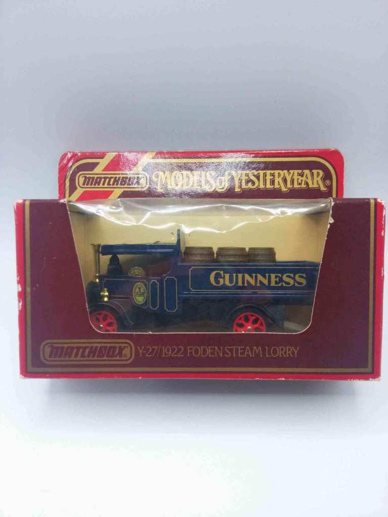 Matchbox Models of Yesteryear Y-27 1922 Foden Steam Lorry Lorry GUINNESS Mint Box